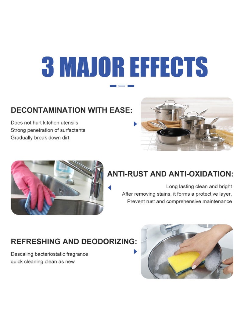 منظف رغوة البقع بزيت الجو السمك موقد مطبخ شفاط متعدد الأغراض منظف رغوة بقع الزيت الثقيل 100 مل - Image 5